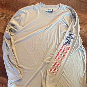 Magellan Outdoors Men's Light Gray Long Sleeve Tee